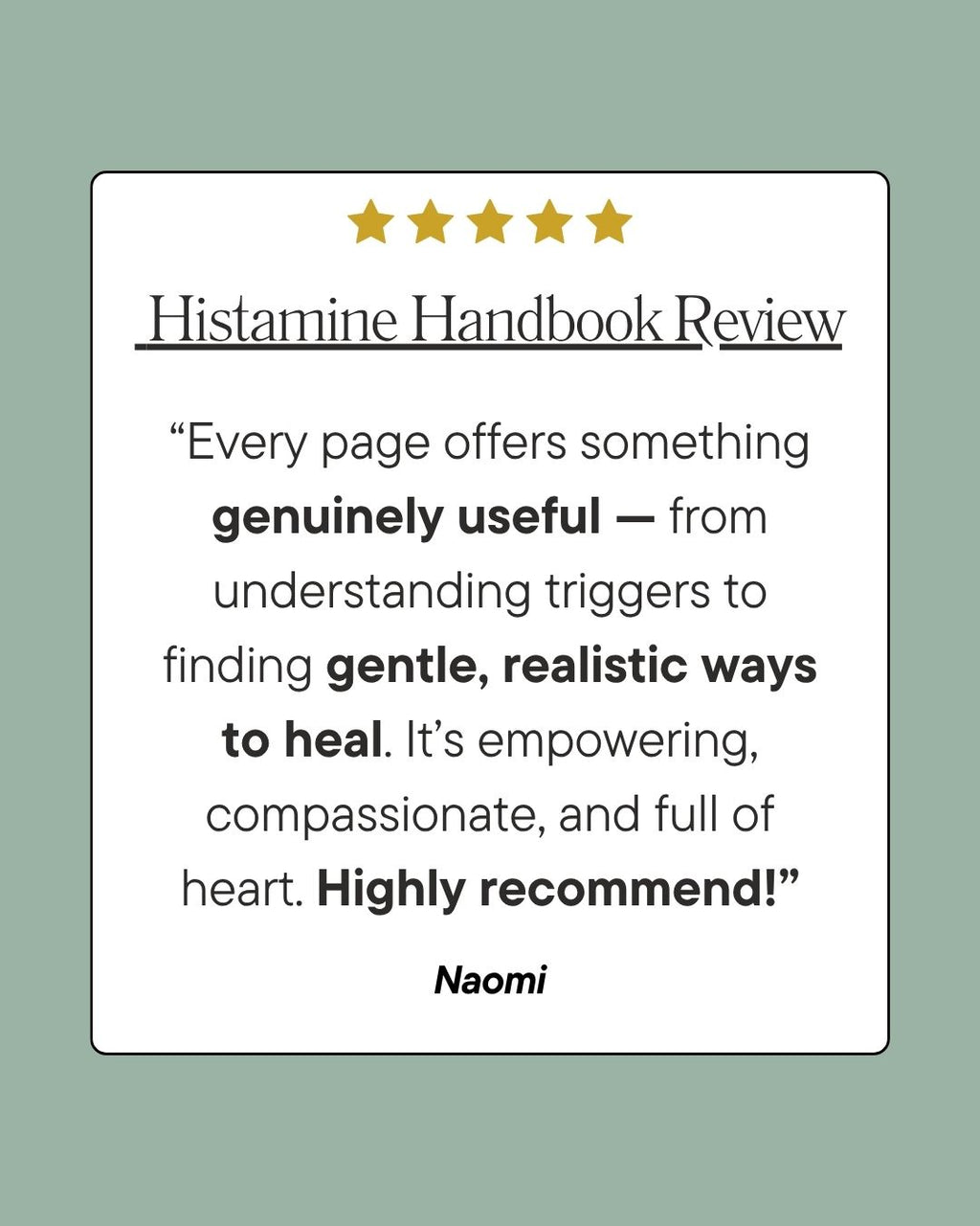 The Histamine Handbook