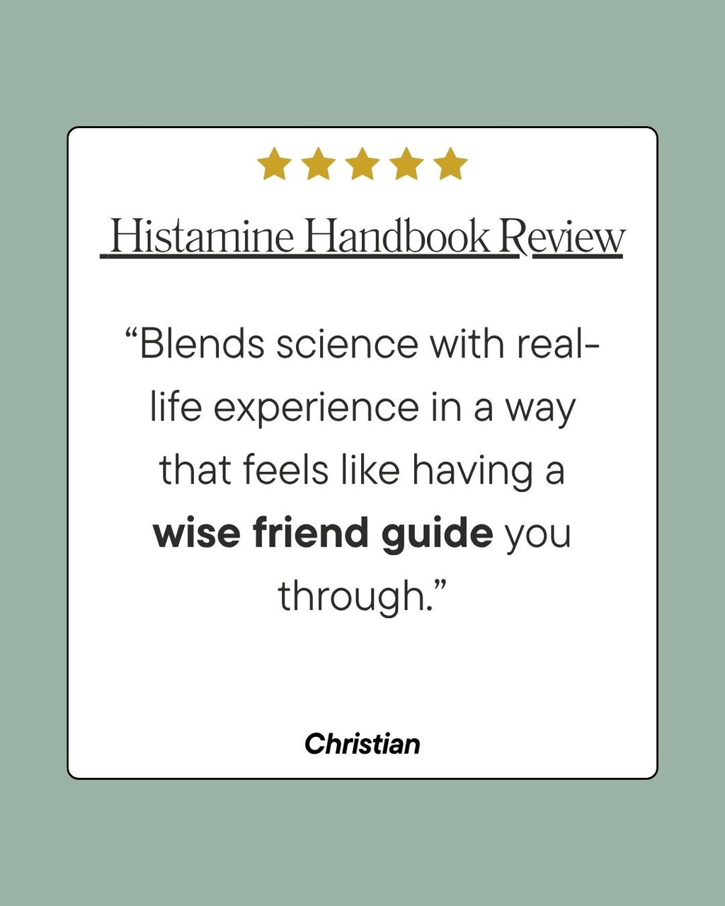 The Histamine Handbook