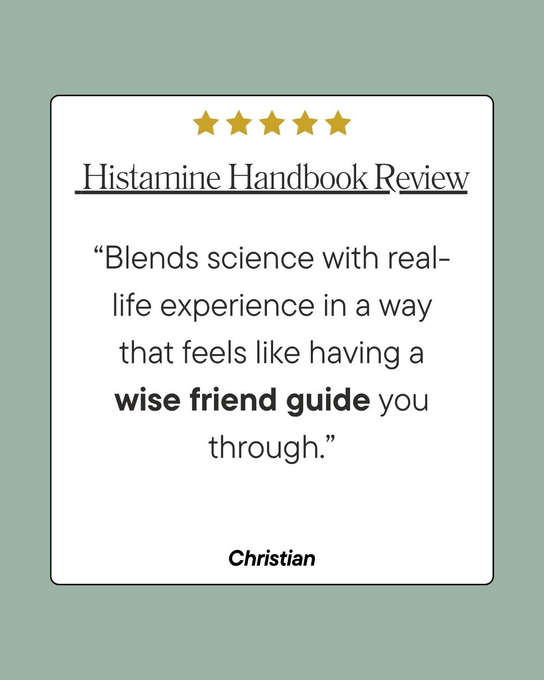 The Histamine Handbook