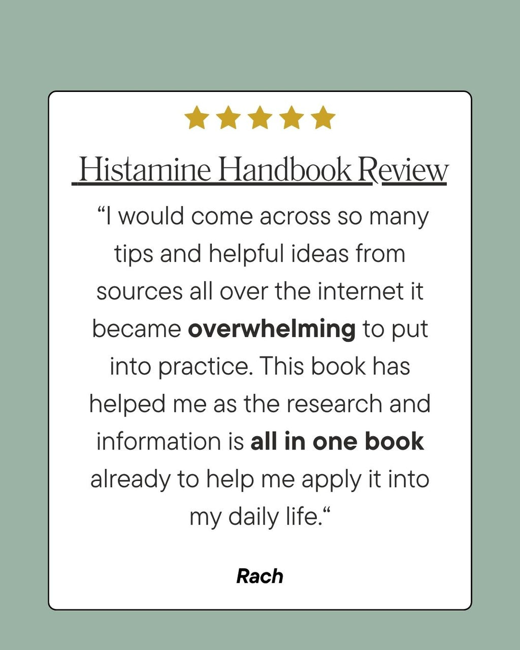The Histamine Handbook
