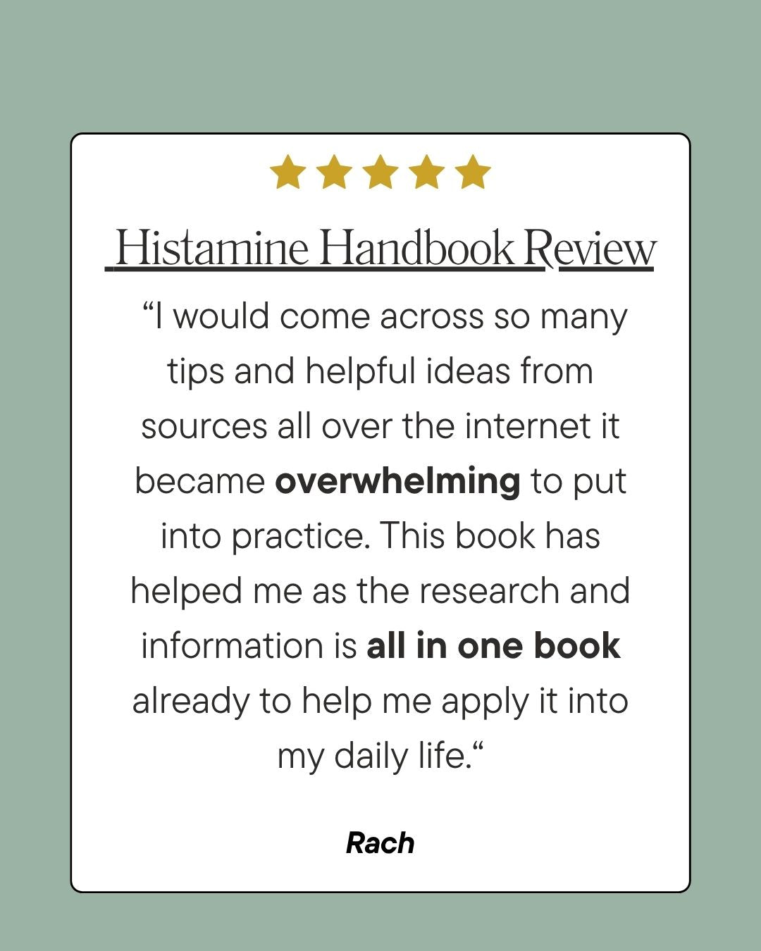 The Histamine Handbook